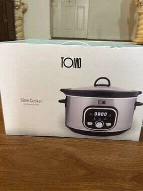 TOMO 3.7QT Digital Slow Cooker LED Timer Programmable
